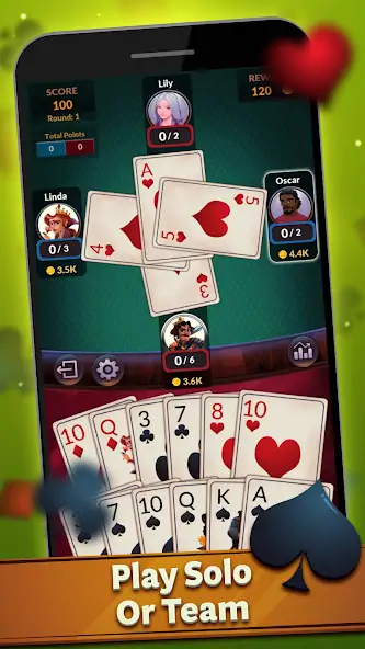 Скачать Spades - Пики Офлайн [MOD Бесконечные деньги] на Андроид