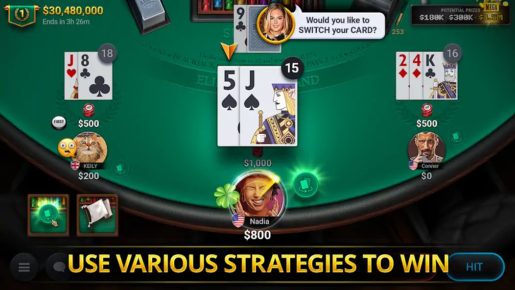 Скачать Blackjack Championship [MOD Много монет] на Андроид