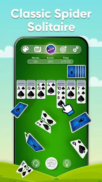 Скачать Spider Solitaire [MOD Много денег] на Андроид