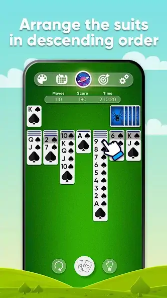 Скачать Spider Solitaire [MOD Много денег] на Андроид