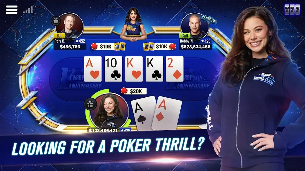 Скачать WSOP Poker: Texas Holdem Game [MOD Бесконечные монеты] на Андроид