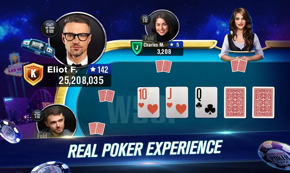 Скачать WSOP Poker: Texas Holdem Game [MOD Бесконечные монеты] на Андроид