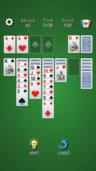 Скачать Solitaire Klondike Classic [MOD Бесконечные деньги] на Андроид