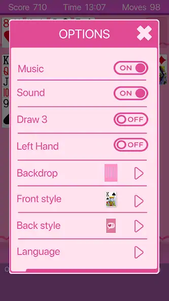 Скачать Pink Solitaire [MOD Много монет] на Андроид