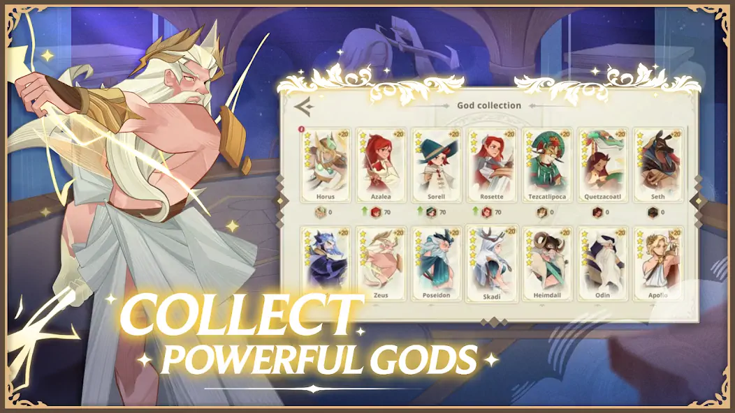 Скачать Ancient Gods: Card Battle RPG [MOD Много монет] на Андроид