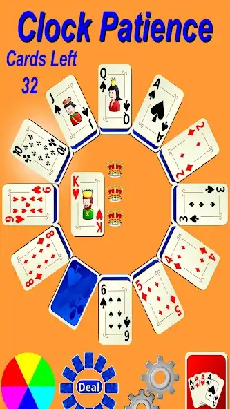 Скачать Clock Patience Solitaire [MOD Много монет] на Андроид