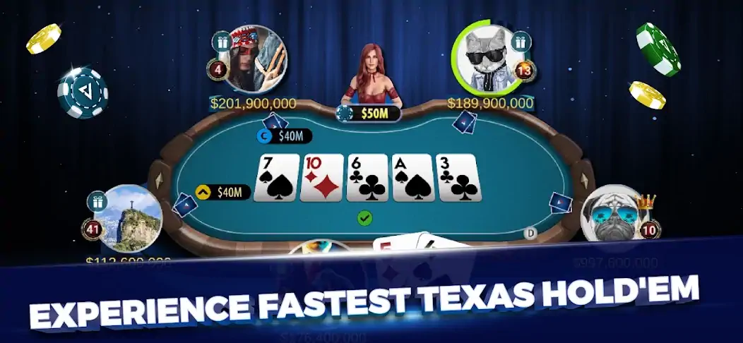 Скачать Velo Poker - Texas Holdem Game [MOD Бесконечные монеты] на Андроид