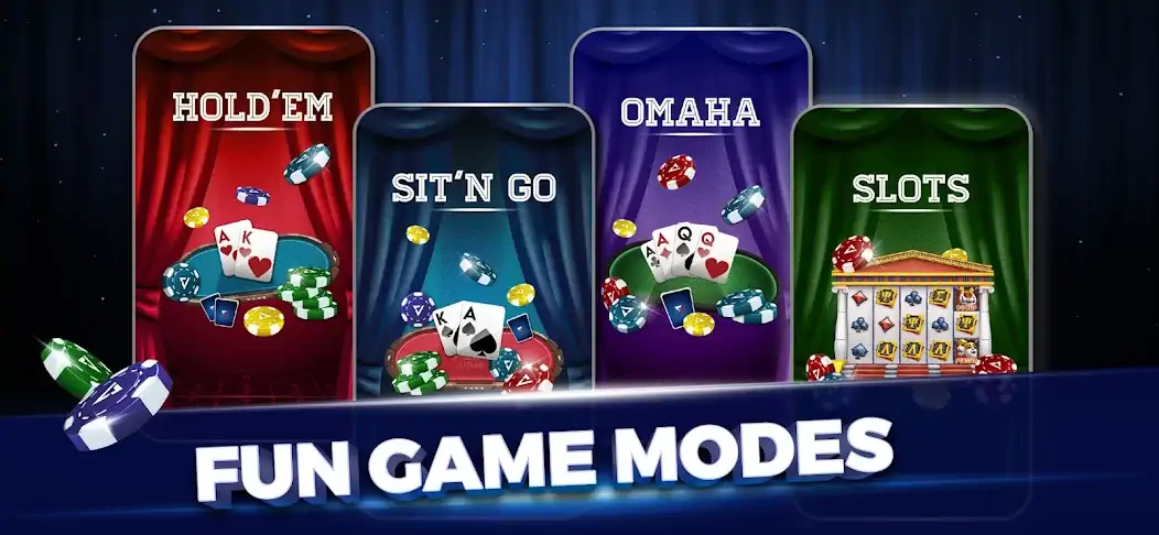 Скачать Velo Poker - Texas Holdem Game [MOD Бесконечные монеты] на Андроид