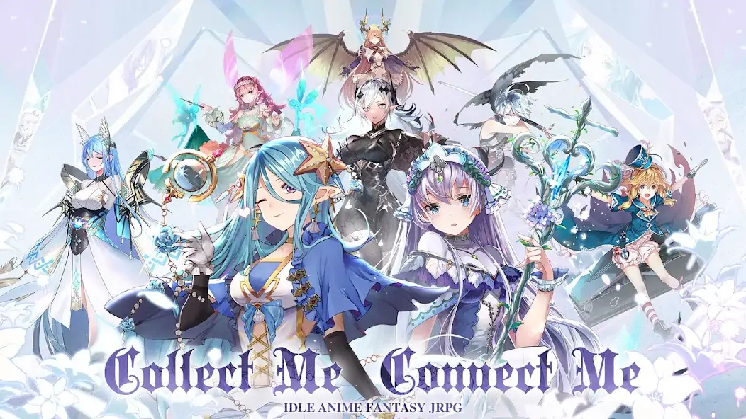 Скачать Girls' Connect: Idle RPG [MOD Много монет] на Андроид