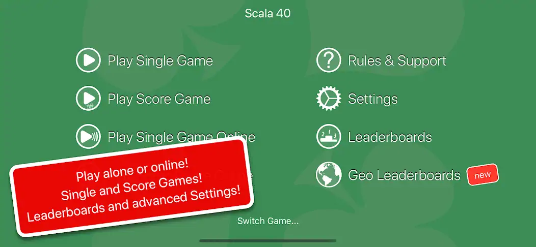 Скачать Scala 40 - Online or Alone [MOD Бесконечные монеты] на Андроид