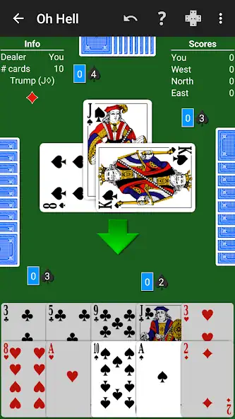 Скачать Oh Hell - Expert AI [MOD Много монет] на Андроид