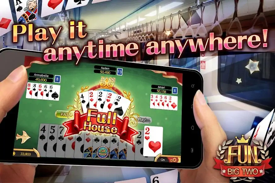 Скачать Fun Big 2 Taiwan: Card Craze [MOD Много денег] на Андроид