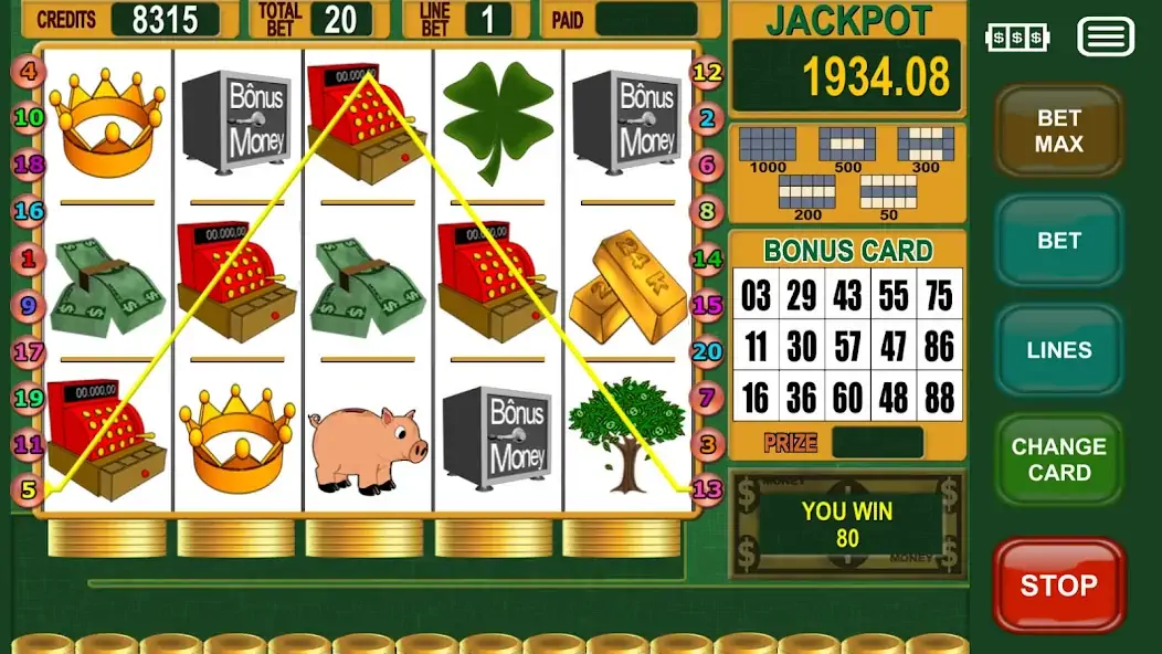 Скачать Money Slot Machine [MOD Много монет] на Андроид