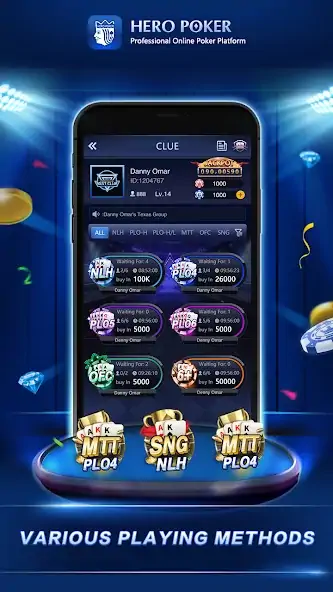 Скачать HeroPoker [MOD Бесконечные деньги] на Андроид