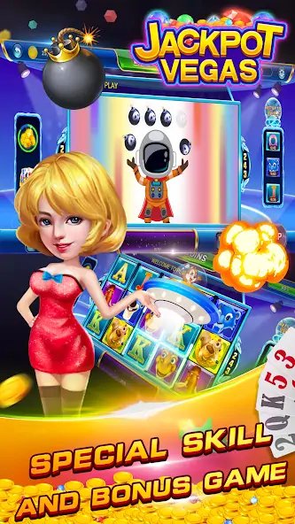 Скачать Jackpot Vegas casino slots! [MOD Много денег] на Андроид