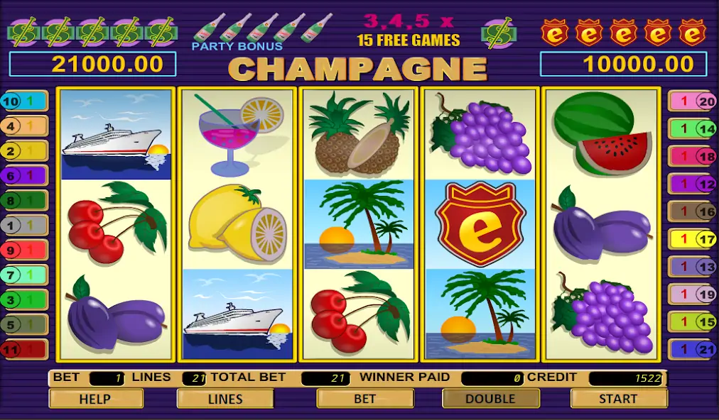 Скачать Champagne Slot [MOD Бесконечные деньги] на Андроид