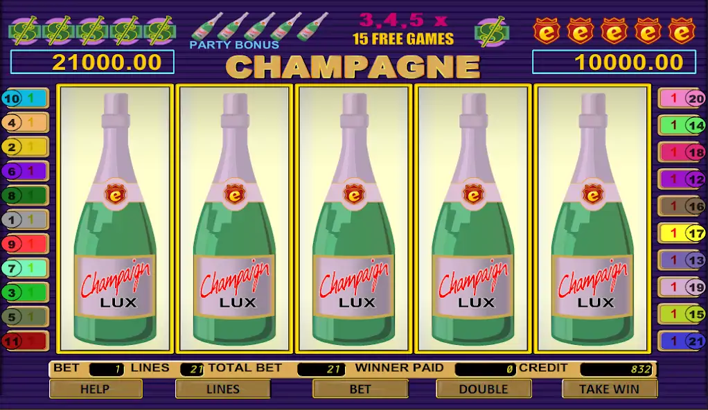 Скачать Champagne Slot [MOD Бесконечные деньги] на Андроид