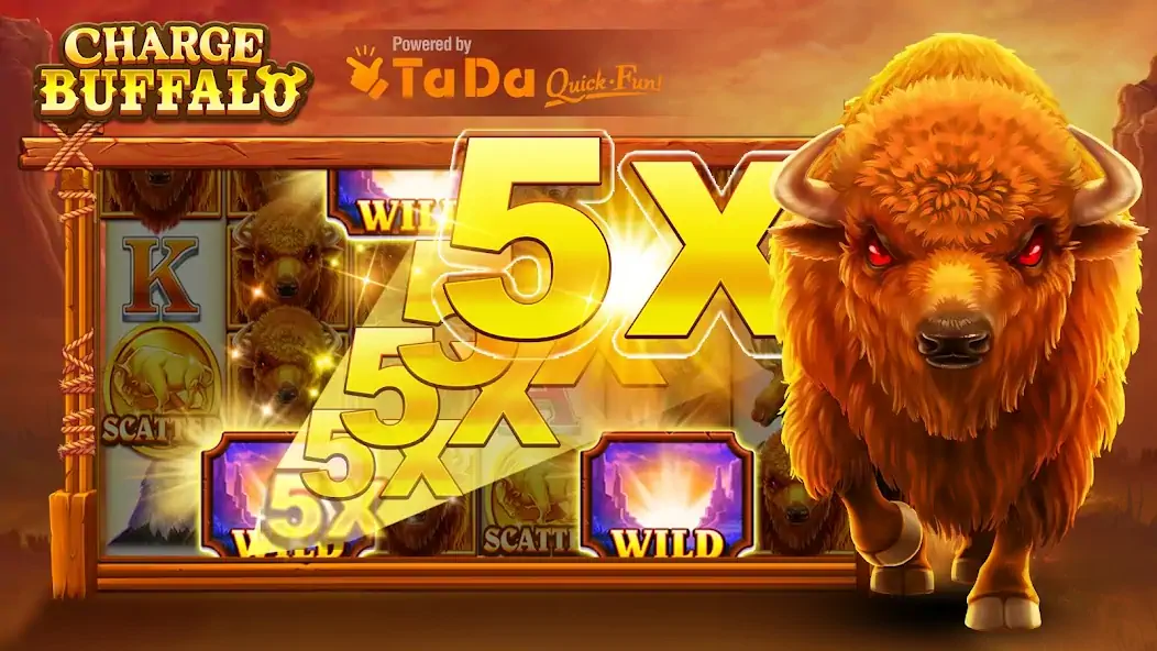 Скачать Charge Buffalo Slot-TaDa Games [MOD Бесконечные деньги] на Андроид