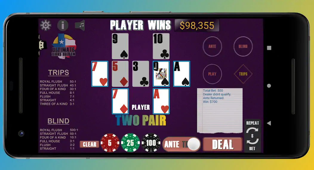 Скачать Texas Ultimate Holdem [MOD Много монет] на Андроид