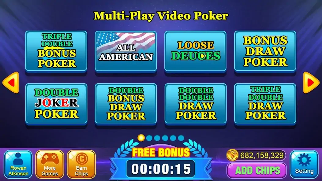 Скачать Video Poker Games - Multi Hand [MOD Бесконечные деньги] на Андроид