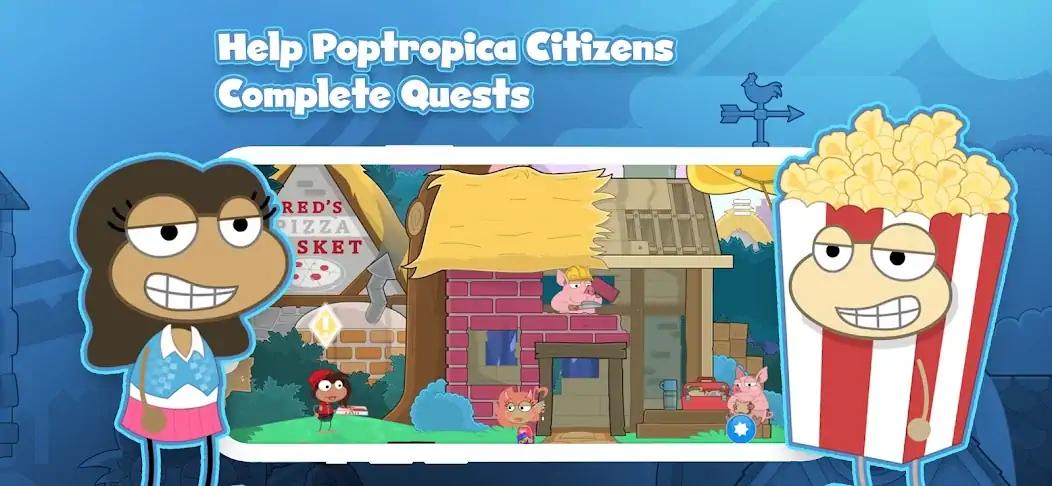 Скачать Poptropica: Fun Kids Adventure [MOD Бесконечные деньги] на Андроид