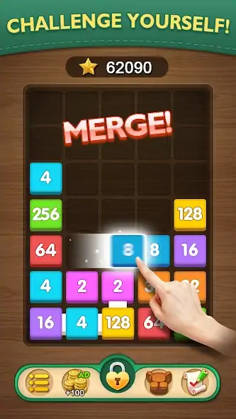 Скачать Merge Puzzle-Number Games [MOD Много монет] на Андроид