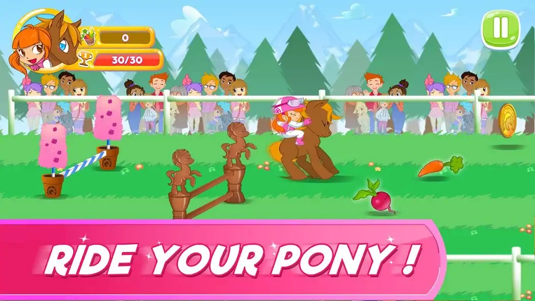 Скачать Pony Run : Magic Trails [MOD Много монет] на Андроид