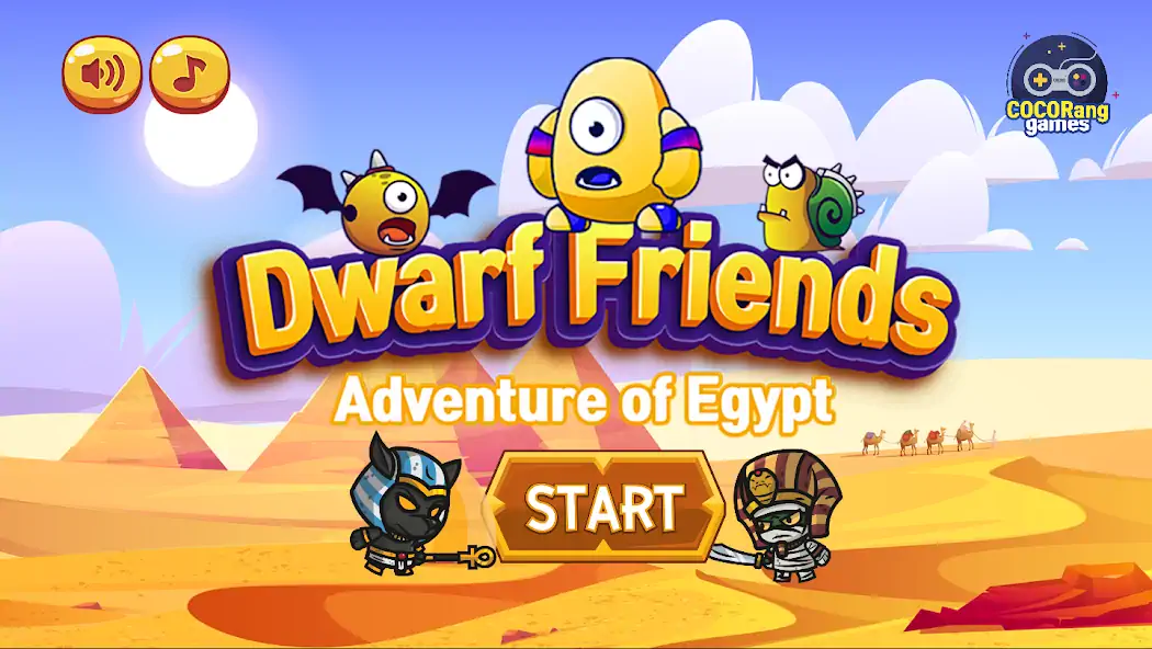 Скачать Dwarf Friends : in Egypt [MOD Много монет] на Андроид