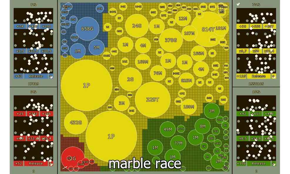 Скачать Marble Race and Territory War [MOD Много денег] на Андроид