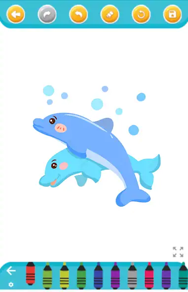 Скачать dolphin coloring game [MOD Много денег] на Андроид