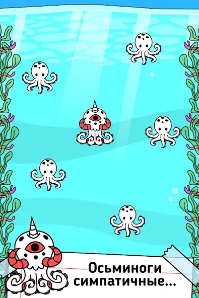 Скачать Octopus Evolution: Кальмары [MOD Много монет] на Андроид