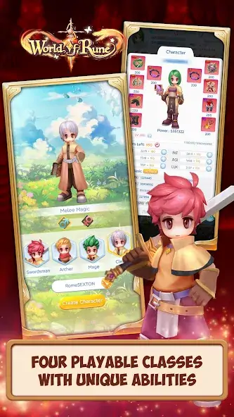 Скачать World of Rune - Fantasy MMORPG [MOD Бесконечные монеты] на Андроид