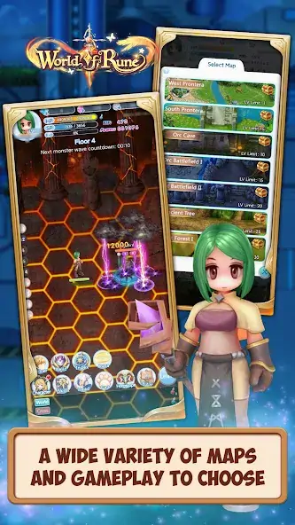 Скачать World of Rune - Fantasy MMORPG [MOD Бесконечные монеты] на Андроид