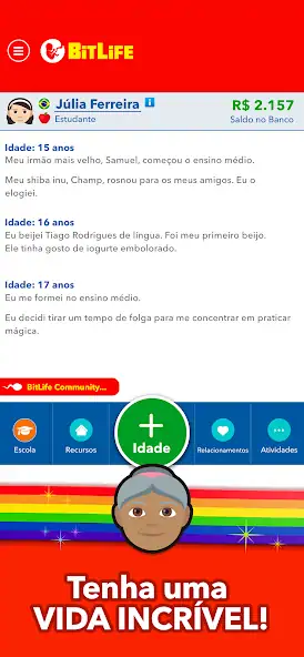 Скачать BitLife BR - Simulação de vida [MOD Бесконечные деньги] на Андроид