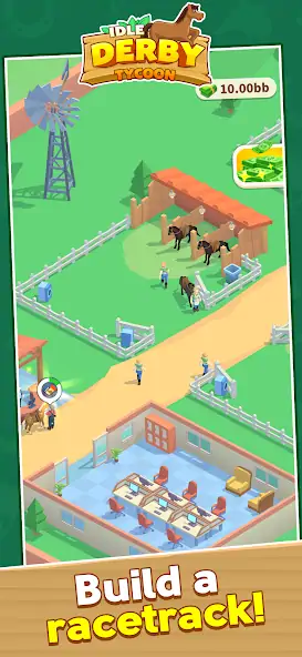 Скачать Idle Derby Tycoon [MOD Много денег] на Андроид