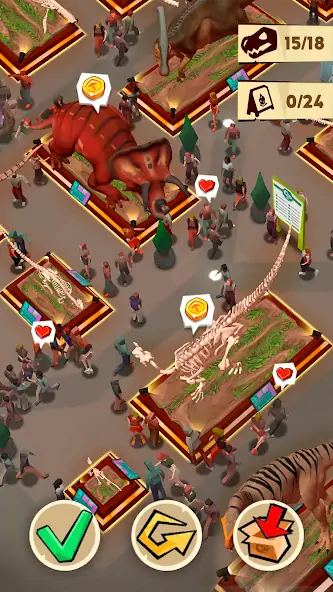 Скачать Dino Quest 2: Игры динозавров [MOD Много денег] на Андроид