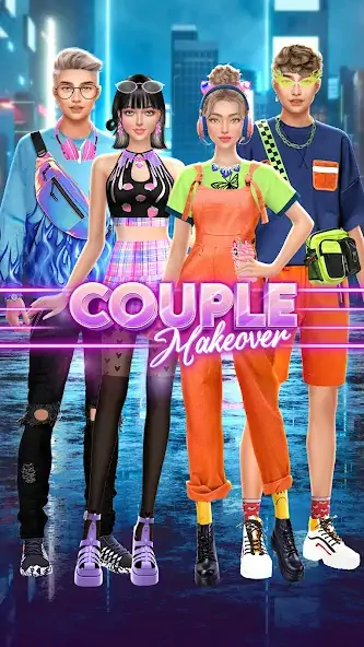 Скачать Couple Makeover: BFF Dress Up [MOD Много монет] на Андроид