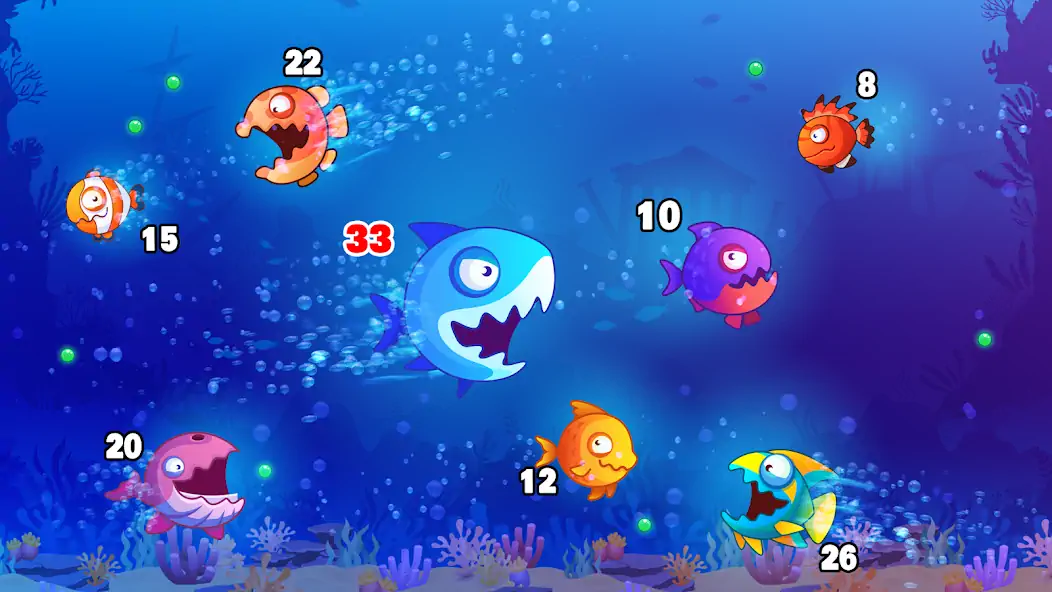 Скачать Eat Fish.IO : Fishbowl Battle [MOD Много монет] на Андроид
