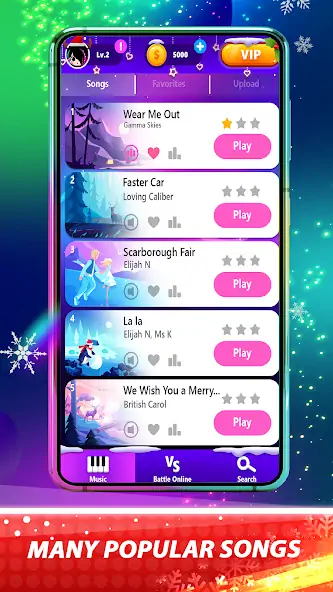 Скачать Magic Pink Tiles: Piano Game [MOD Много монет] на Андроид