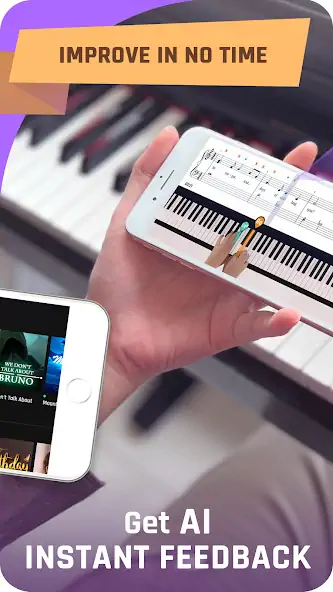 Скачать Simpia: Learn Piano Super Fast [MOD Много монет] на Андроид