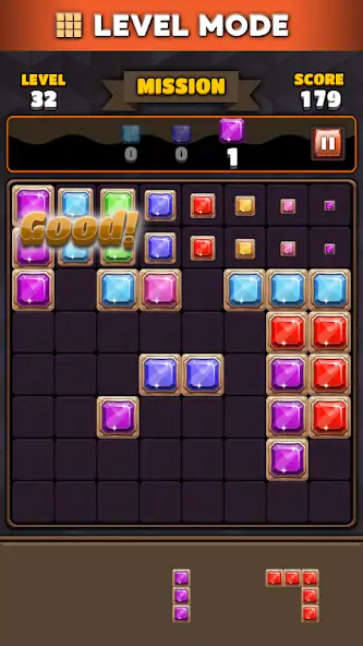 Скачать Block Puzzle 8x8 [MOD Много денег] на Андроид