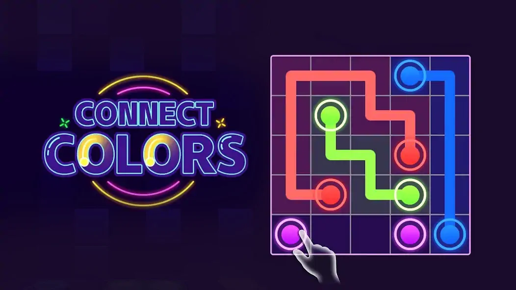 Скачать Connect Colors: Two Dots, Flow [MOD Бесконечные монеты] на Андроид