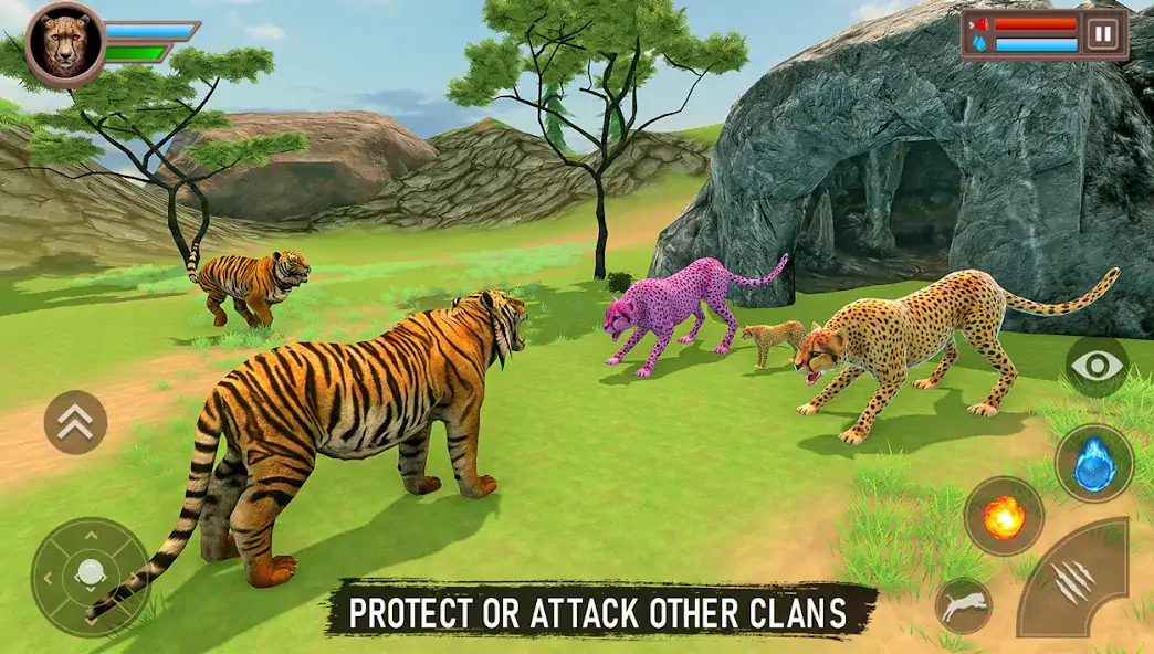 Скачать Savanna Animal Survival Game [MOD Много монет] на Андроид
