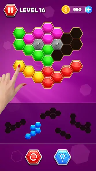 Скачать Hexa Block Merge - Hexa Puzzle [MOD Бесконечные монеты] на Андроид