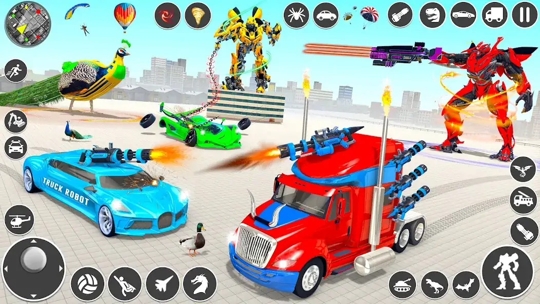 Скачать игры робот грузовик грузовик [MOD Много денег] на Андроид