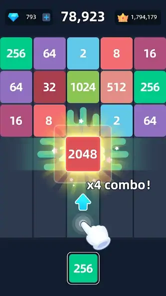 Скачать 2048™ Merge Block Puzzle [MOD Много монет] на Андроид