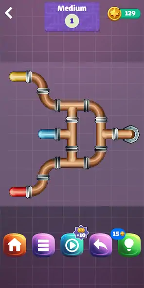 Скачать Pipe Puzzle Connect [MOD Много монет] на Андроид