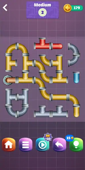 Скачать Pipe Puzzle Connect [MOD Много монет] на Андроид