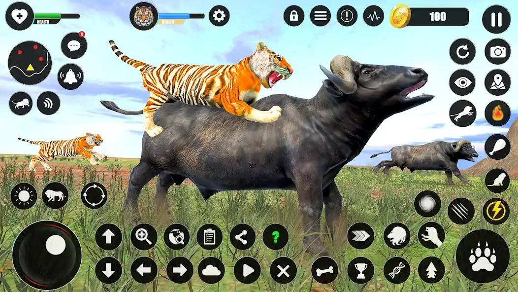 Скачать Tiger Simulator Animal Games [MOD Бесконечные деньги] на Андроид