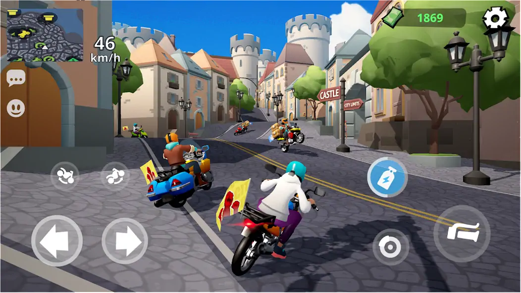 Скачать Moto City: мотогонки курьеров [MOD Бесконечные монеты] на Андроид